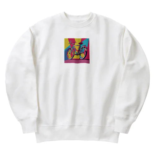 POPART bicycle Heavyweight Crew Neck Sweatshirt