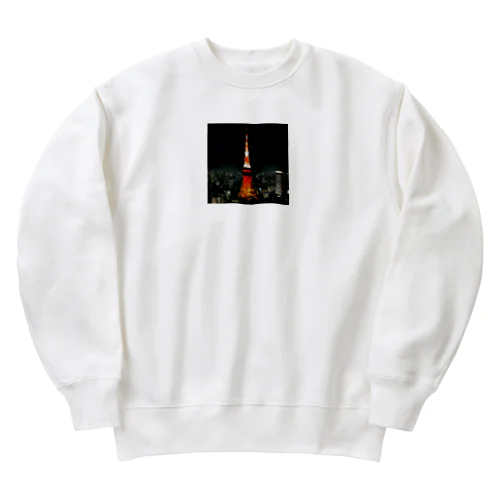 夜景～大都会・東京の夜～ Heavyweight Crew Neck Sweatshirt