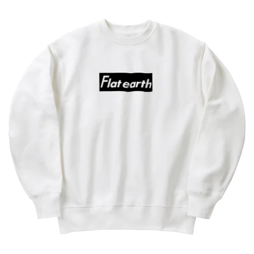 Flatearth Box Logo (BLACK) フラットアース ボックスロゴ(ブラック) ヘビーウェイトスウェット