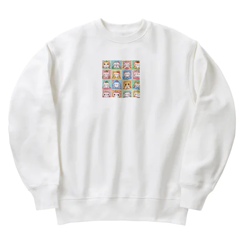 カワイイ動物 Heavyweight Crew Neck Sweatshirt