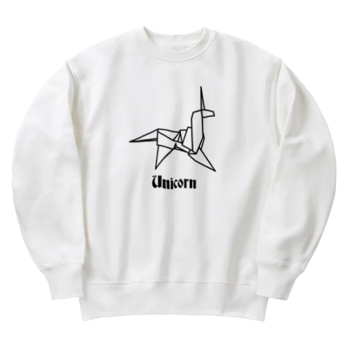 ユニコーンの折り紙 Heavyweight Crew Neck Sweatshirt