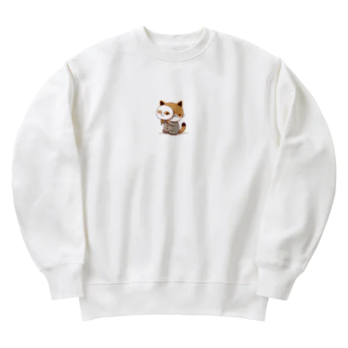 猫の仮面 Heavyweight Crew Neck Sweatshirt