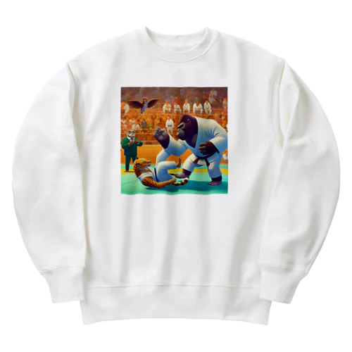 柔道キングダム：力の極み Heavyweight Crew Neck Sweatshirt