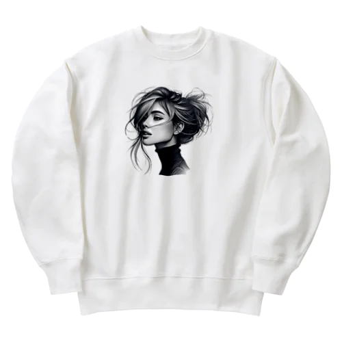 ✨Elegant Sketch✨ Heavyweight Crew Neck Sweatshirt