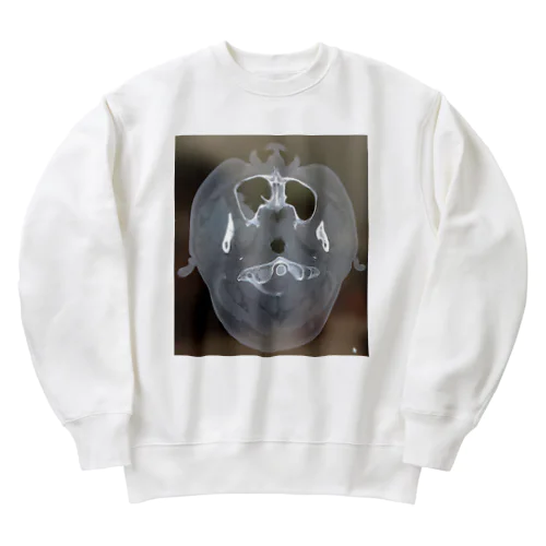 脳のCTスキャン Heavyweight Crew Neck Sweatshirt