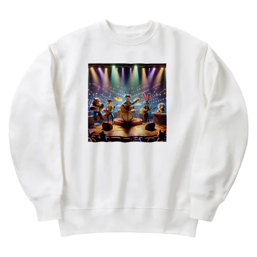 アニマルミュージックフェス：ビートの仲間たち Heavyweight Crew Neck Sweatshirt