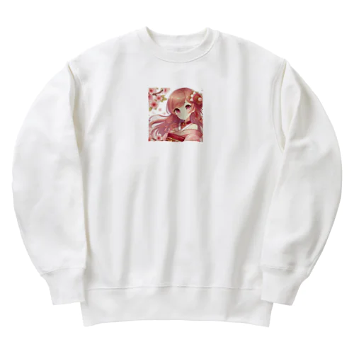 桜の乙姫 Heavyweight Crew Neck Sweatshirt