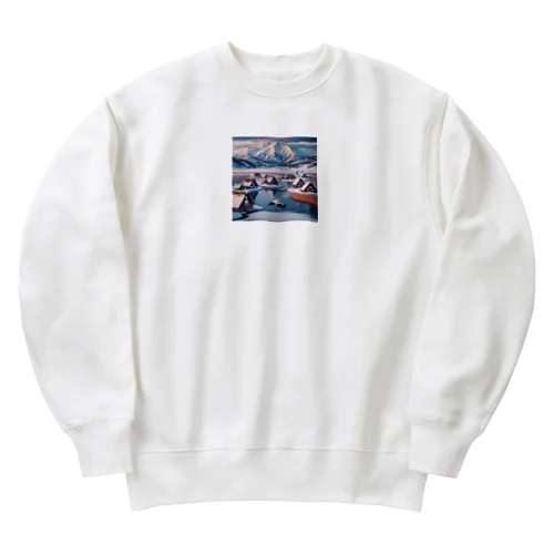 モデル北海道 日本の田舎 アパレル Heavyweight Crew Neck Sweatshirt