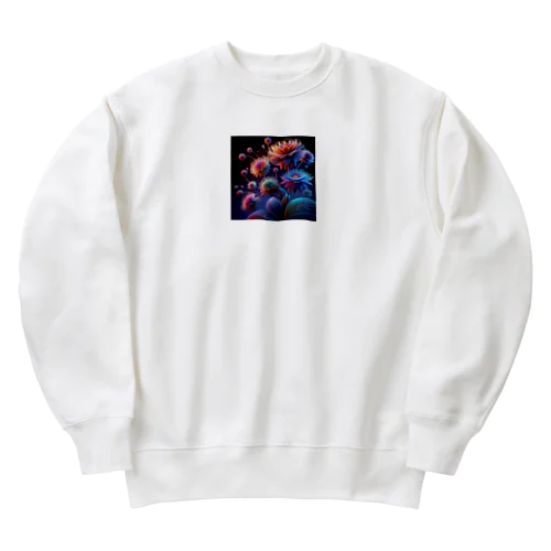 幻想的な花 3 Heavyweight Crew Neck Sweatshirt