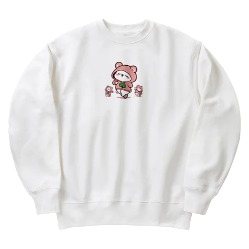 ステップくまの Heavyweight Crew Neck Sweatshirt