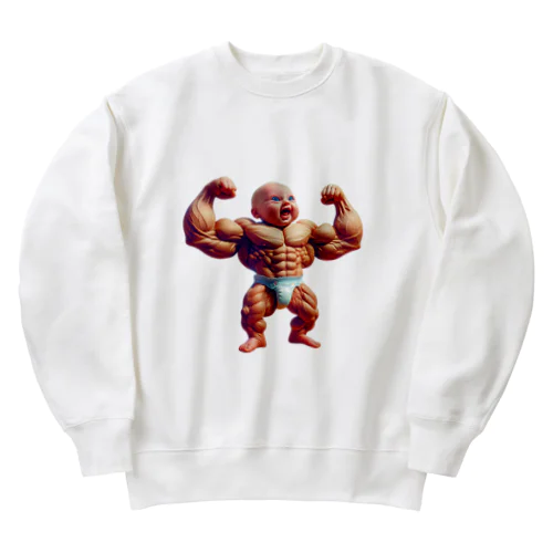 マッチョ赤ちゃん Heavyweight Crew Neck Sweatshirt