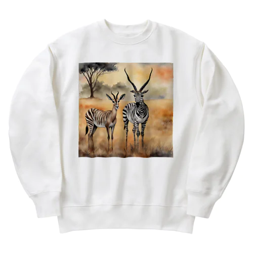 とある日の風景シリーズ　平和？ Heavyweight Crew Neck Sweatshirt