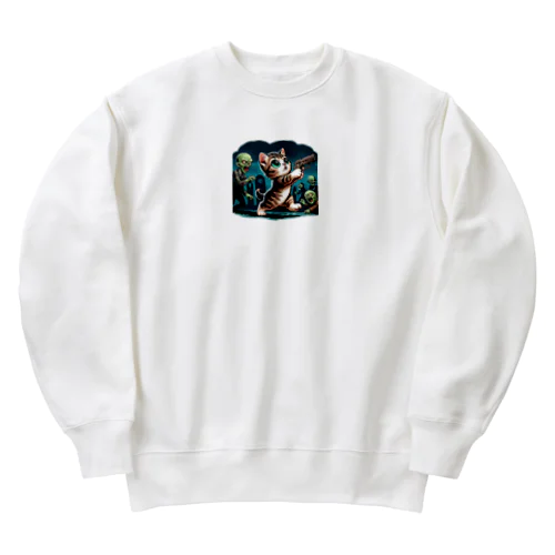 子猫ハザード Heavyweight Crew Neck Sweatshirt