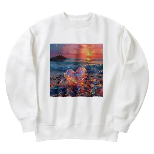 美しすぎるハートシーグラス Heavyweight Crew Neck Sweatshirt