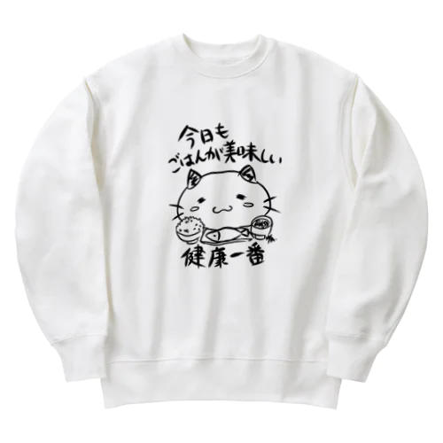 猫のぽてと　 Heavyweight Crew Neck Sweatshirt