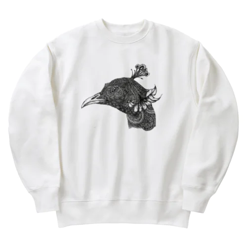 Peacock モノクロームver Heavyweight Crew Neck Sweatshirt