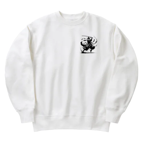 A lonely SAMURAI Heavyweight Crew Neck Sweatshirt