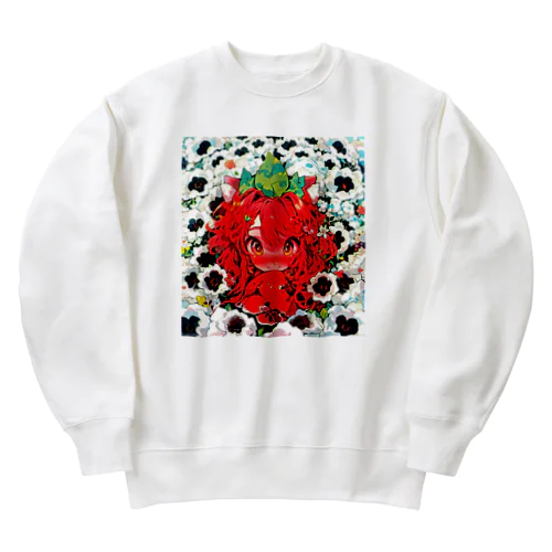 苺🍓大好き＠姪ﾁｬﾝ Heavyweight Crew Neck Sweatshirt