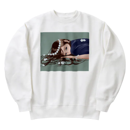 花かんむり Heavyweight Crew Neck Sweatshirt