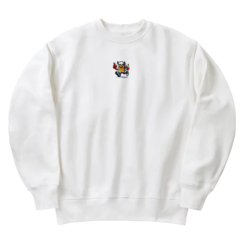 ランニングビールくん Heavyweight Crew Neck Sweatshirt