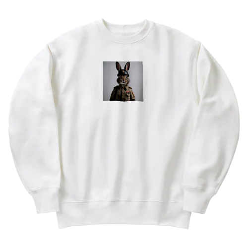 軍人ウサギ#6 Heavyweight Crew Neck Sweatshirt