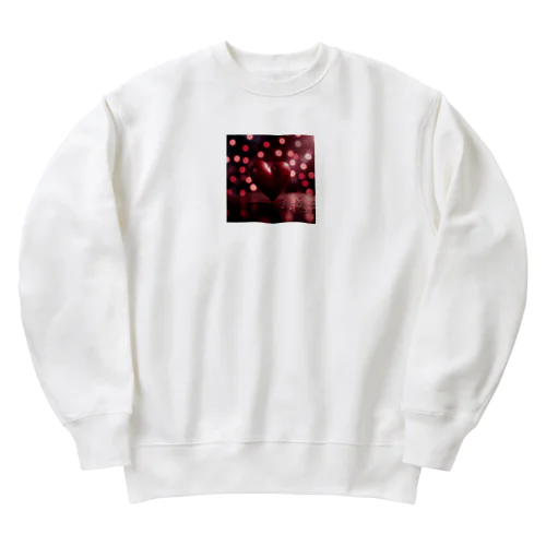 ハートデザイン Heavyweight Crew Neck Sweatshirt