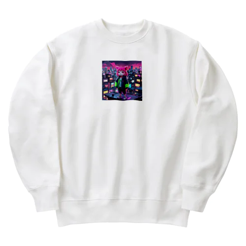 ネオン妖怪　エモナ Heavyweight Crew Neck Sweatshirt