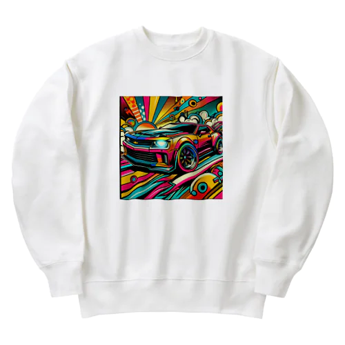 POPマッスルカー Heavyweight Crew Neck Sweatshirt