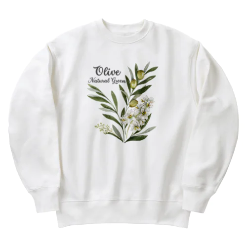 オリーブ Heavyweight Crew Neck Sweatshirt