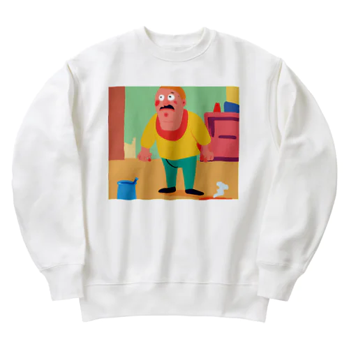 忍耐強い男 Heavyweight Crew Neck Sweatshirt