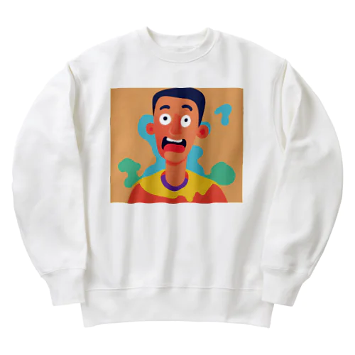 理知的な男 Heavyweight Crew Neck Sweatshirt