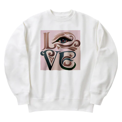 熱いまなざし Heavyweight Crew Neck Sweatshirt