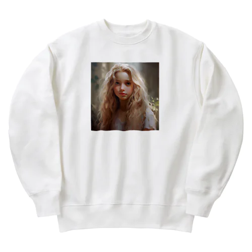 金髪の少女　なでしこ1478 Heavyweight Crew Neck Sweatshirt