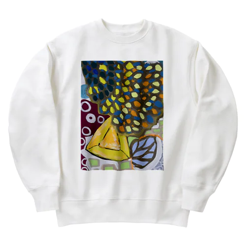 花　宝石　果物 Heavyweight Crew Neck Sweatshirt