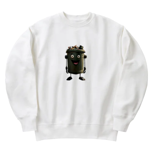 ゴミ箱妖怪　ダボさん Heavyweight Crew Neck Sweatshirt