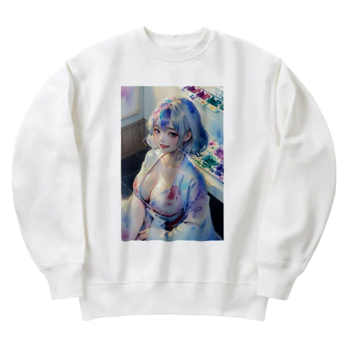 着物女子ハルカ Heavyweight Crew Neck Sweatshirt