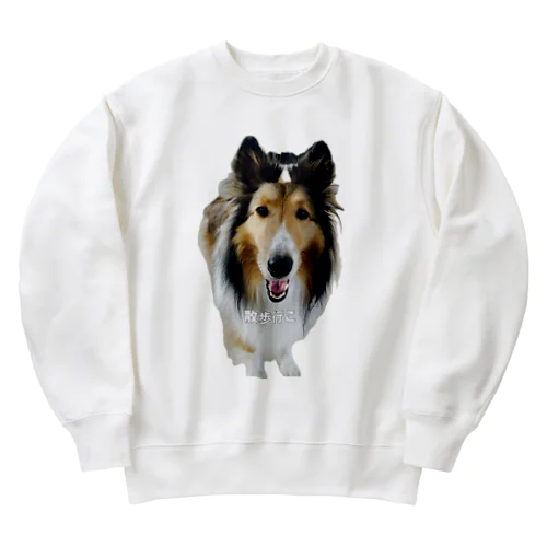 散歩行こ Heavyweight Crew Neck Sweatshirt