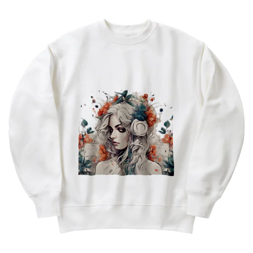 horde of flowers Heavyweight Crew Neck Sweatshirt