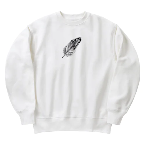 羽根デザイン Heavyweight Crew Neck Sweatshirt