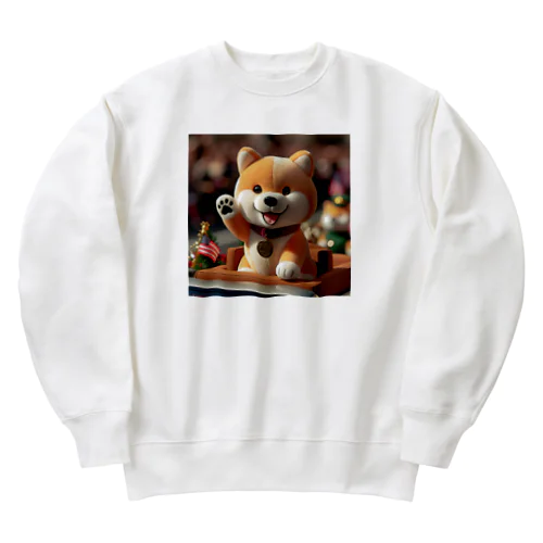 凱旋パレードメダリスト柴犬 Heavyweight Crew Neck Sweatshirt