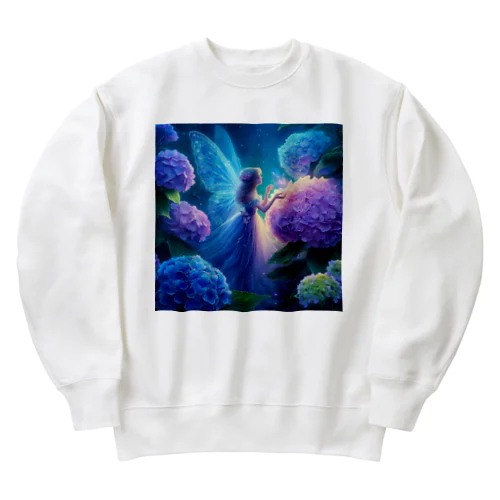 あじさいと妖精 Heavyweight Crew Neck Sweatshirt