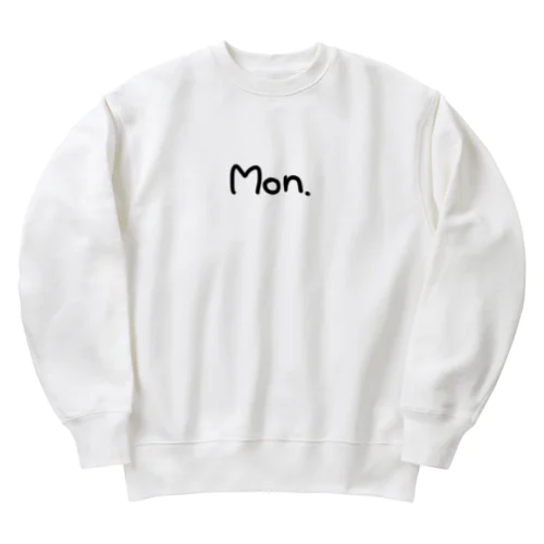 Mon. Heavyweight Crew Neck Sweatshirt