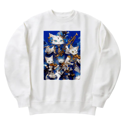 猫の吹奏楽団　なでしこ1478 Heavyweight Crew Neck Sweatshirt