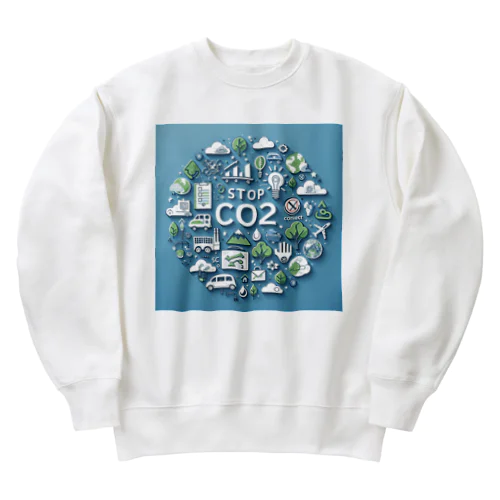 カーボンニュートラル Heavyweight Crew Neck Sweatshirt