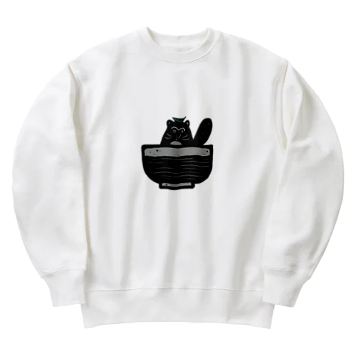 たぬきそば一杯目 Heavyweight Crew Neck Sweatshirt