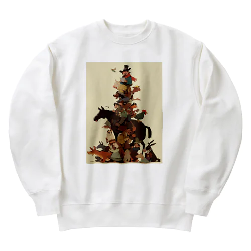 ブレーメンの音楽隊何でこうなる　なでしこ1478 Heavyweight Crew Neck Sweatshirt