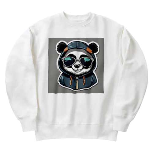 パーカーサングラスのワルパンダ？ Heavyweight Crew Neck Sweatshirt