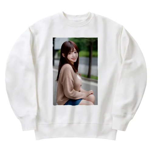 AI美女とデート　Vol1 Heavyweight Crew Neck Sweatshirt
