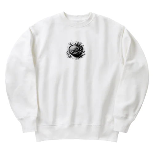 ホットなスパイス、アツアツのカレー Heavyweight Crew Neck Sweatshirt