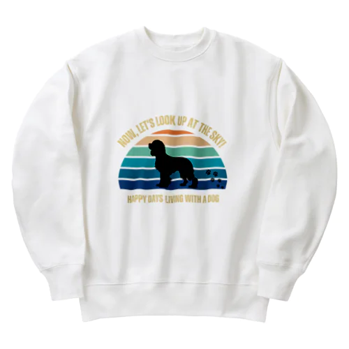 わんちゃん　キャバリア Heavyweight Crew Neck Sweatshirt